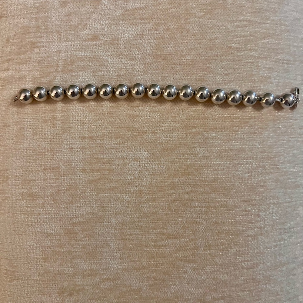 Vintage Tiffany & Co. Sterling Silver Hardware Ball Bracelet
